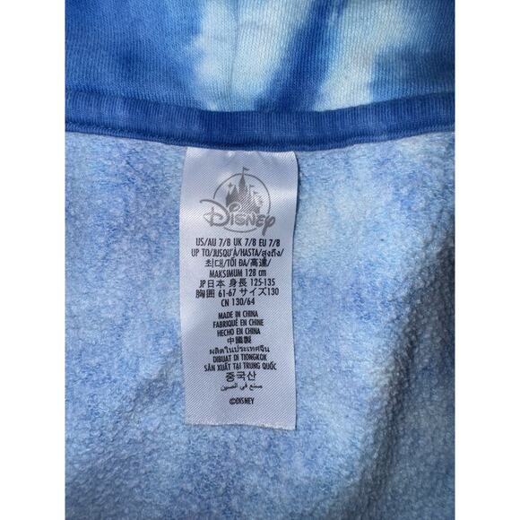 Disney Lion King Run Wild Hoodie Kids 7/8 Blue Tie Dye Simba Timon Pumbaa Retro - Picture 5 of 10